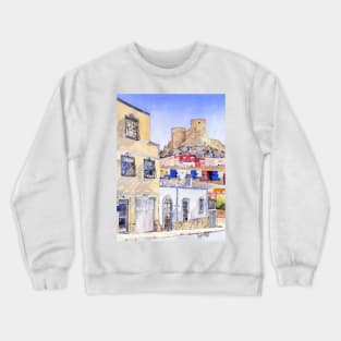 The Alcazaba from La Chanca, Almeria, Spain Crewneck Sweatshirt